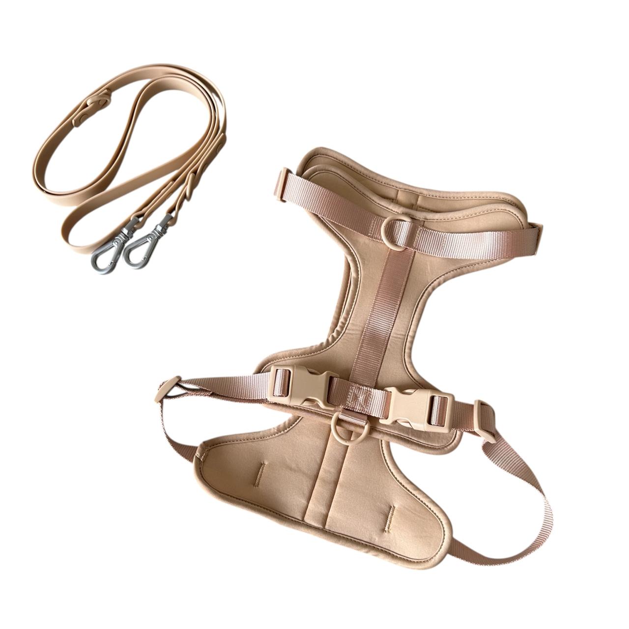 Pechera con Correa Color Beige - MiPerro.com