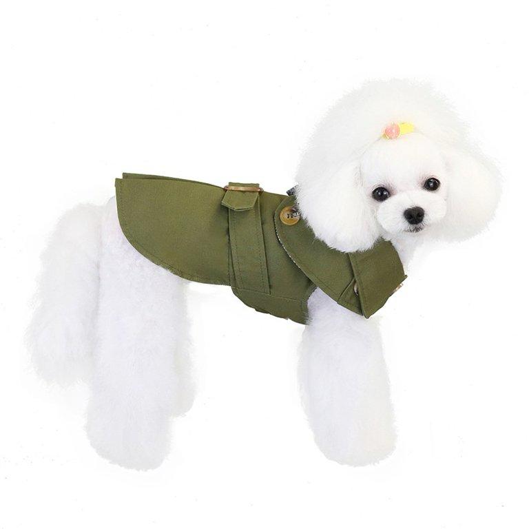 Abrigo tipo gabardina para perro