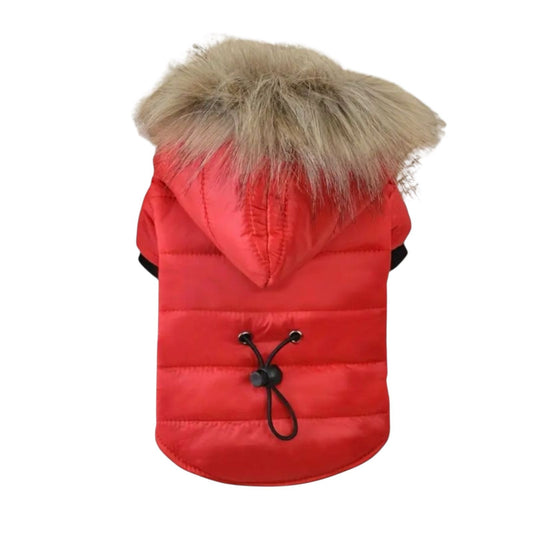 Chamarra con Capucha Color Rojo - MiPerro.com